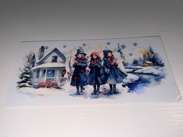 Girl's Caroling Christmas