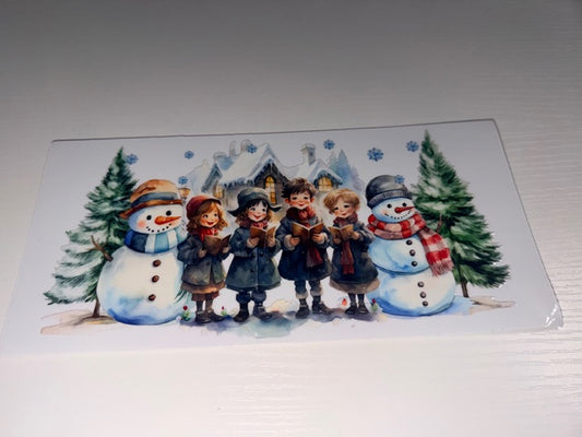 Kids Caroling Snowman