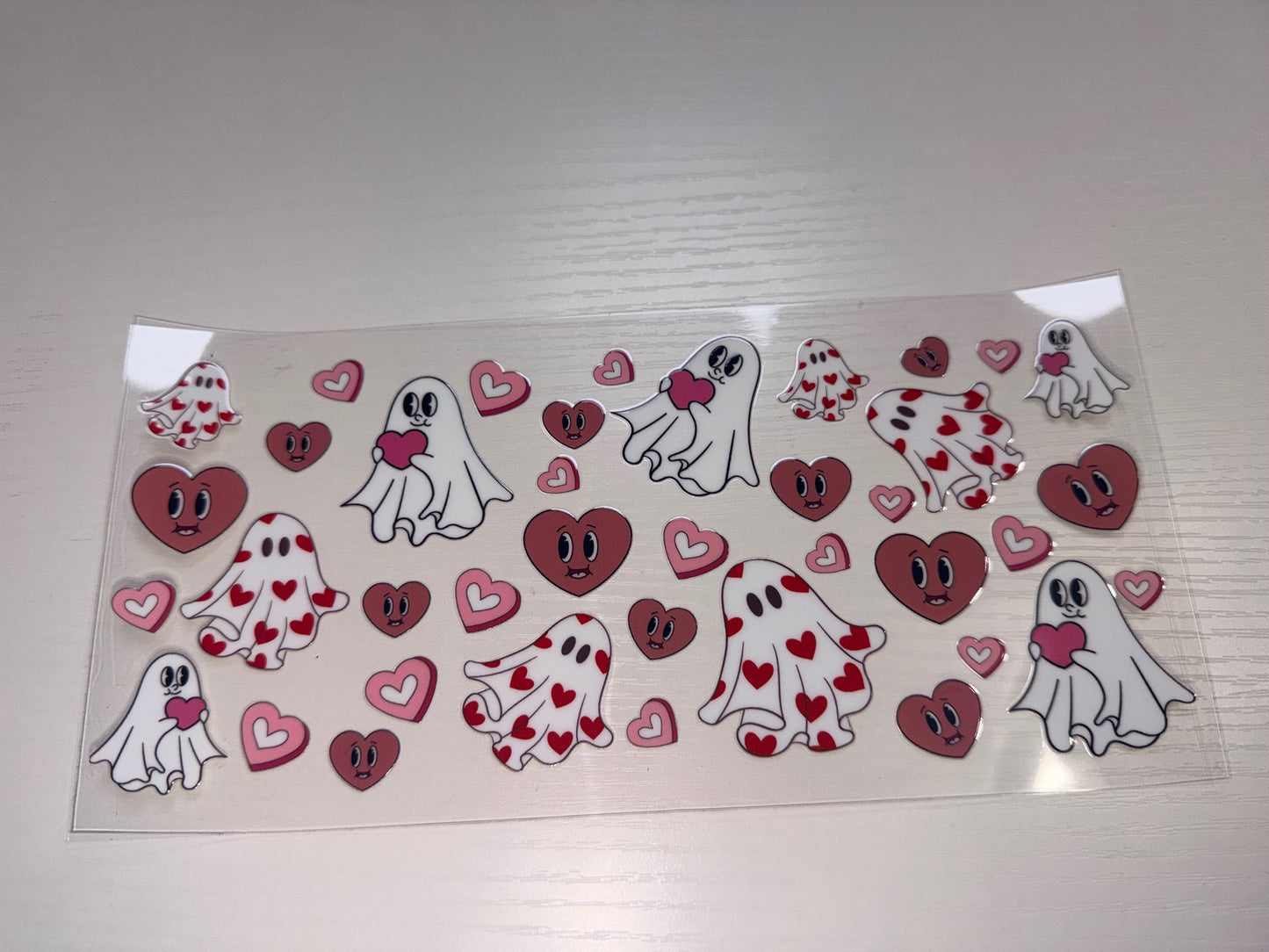Cute Ghosts with Hearts