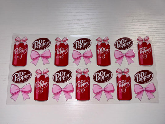 Dr Pepper with Pink Bows