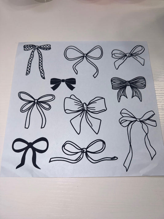 Black Bows Shirt Transfer