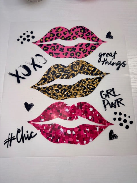 XOXO Lips Shirt Transfer