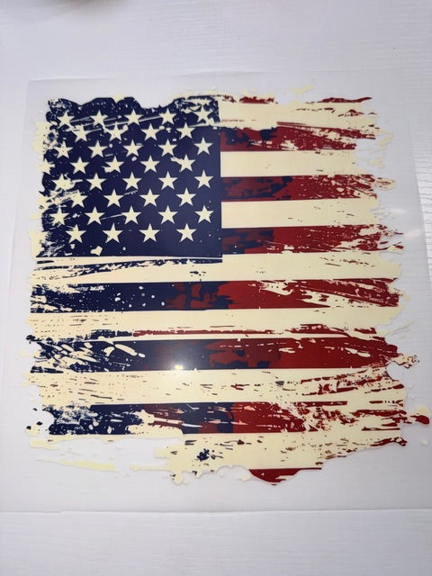 Vintage Flag Shirt Transfer