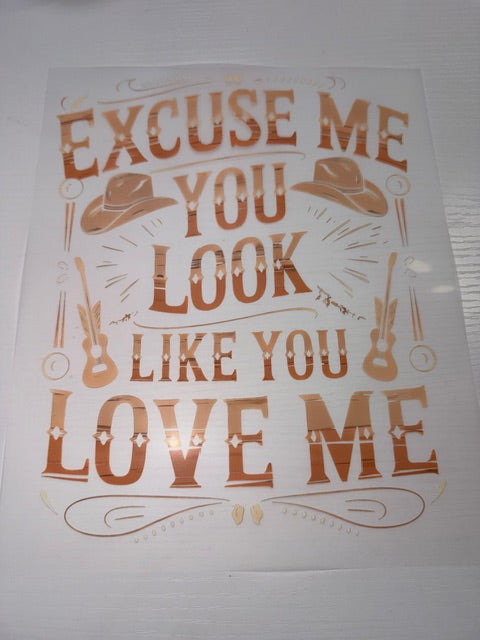 Excuse Me You Look Shirt Transfer