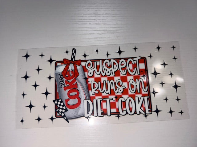 Suspect Runs on Diet Coke