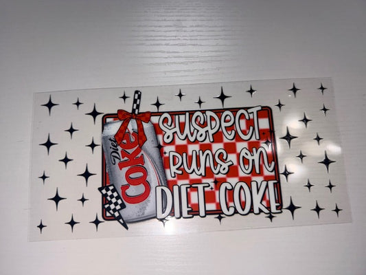 Suspect Runs on Diet Coke