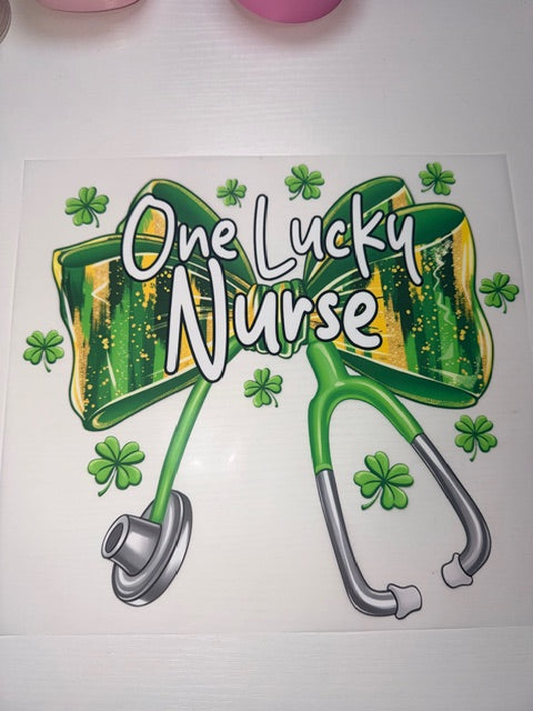 One Lucky Nurse Shirt Transfer