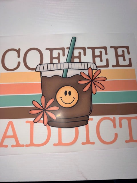 Coffee Addict Shirt Transfer