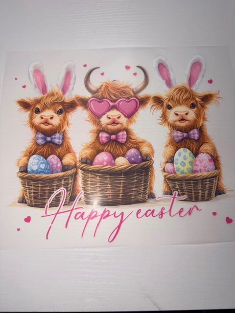 Happy Easter Highland Cows