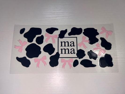 Mama with Cow Prints