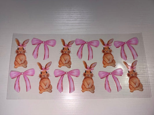 Rabbits and Pink Bows