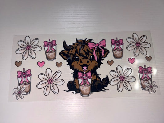 Cow with Iced Coffee