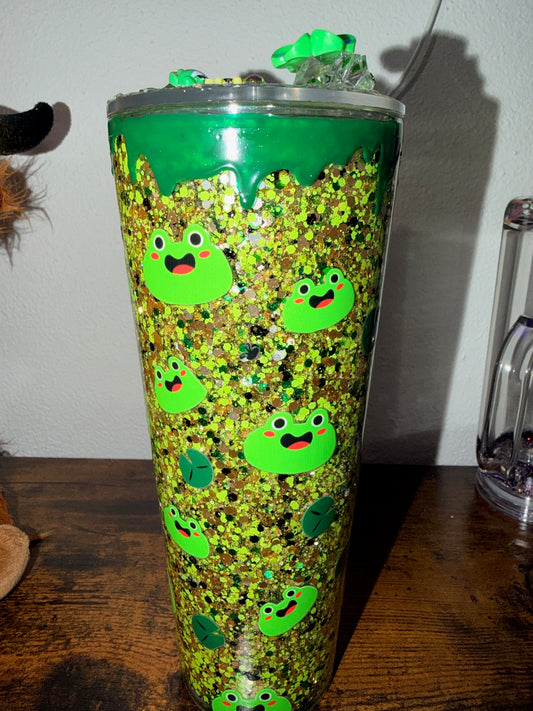 24oz Acrylic Slow Flow Snow Globe