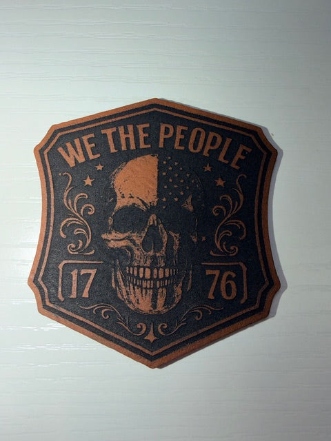 We The People Leather Patch