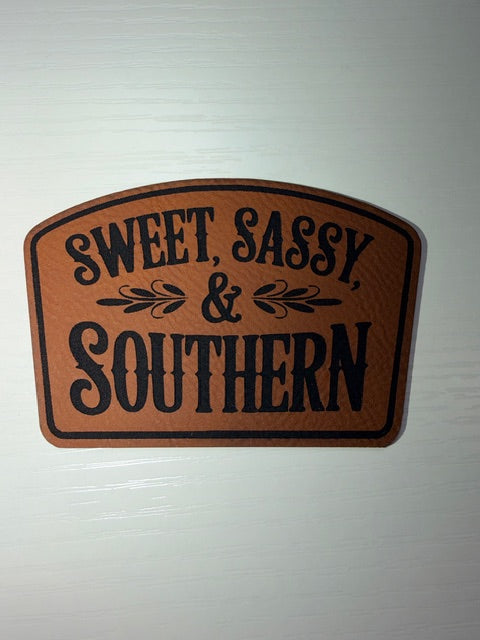 Sweet Sassy Leather Patch