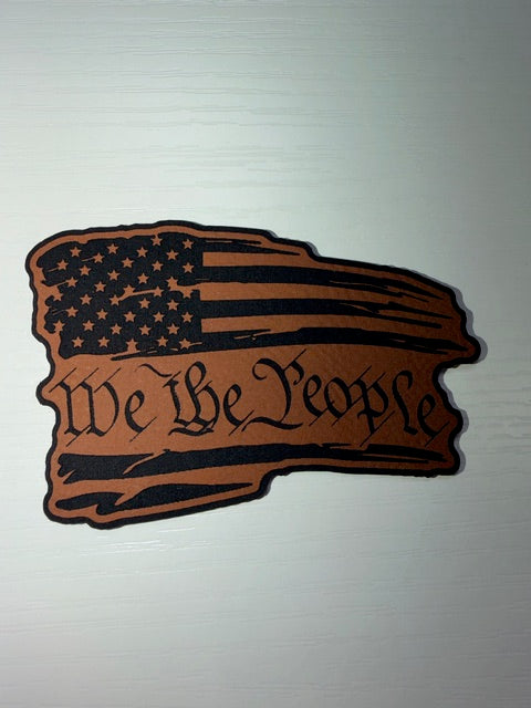 We The People Leather Patch