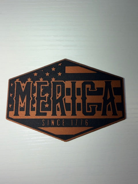 Merica Leather Patch