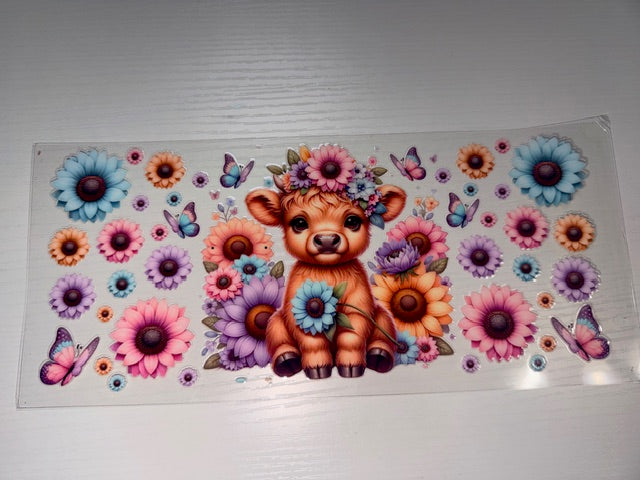 Highland cow Flowers