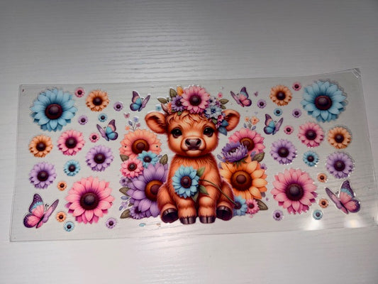 Highland cow Flowers