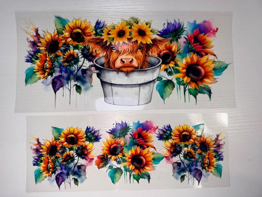Highland Cow Sunflowers (40 oz)