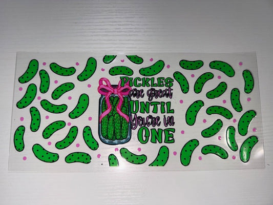 Pickles are great until you're in one
