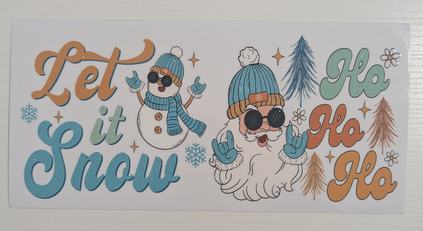 Snowman Let it Snow Santan HoHoHo