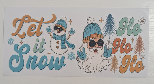 Snowman Let it Snow Santan HoHoHo