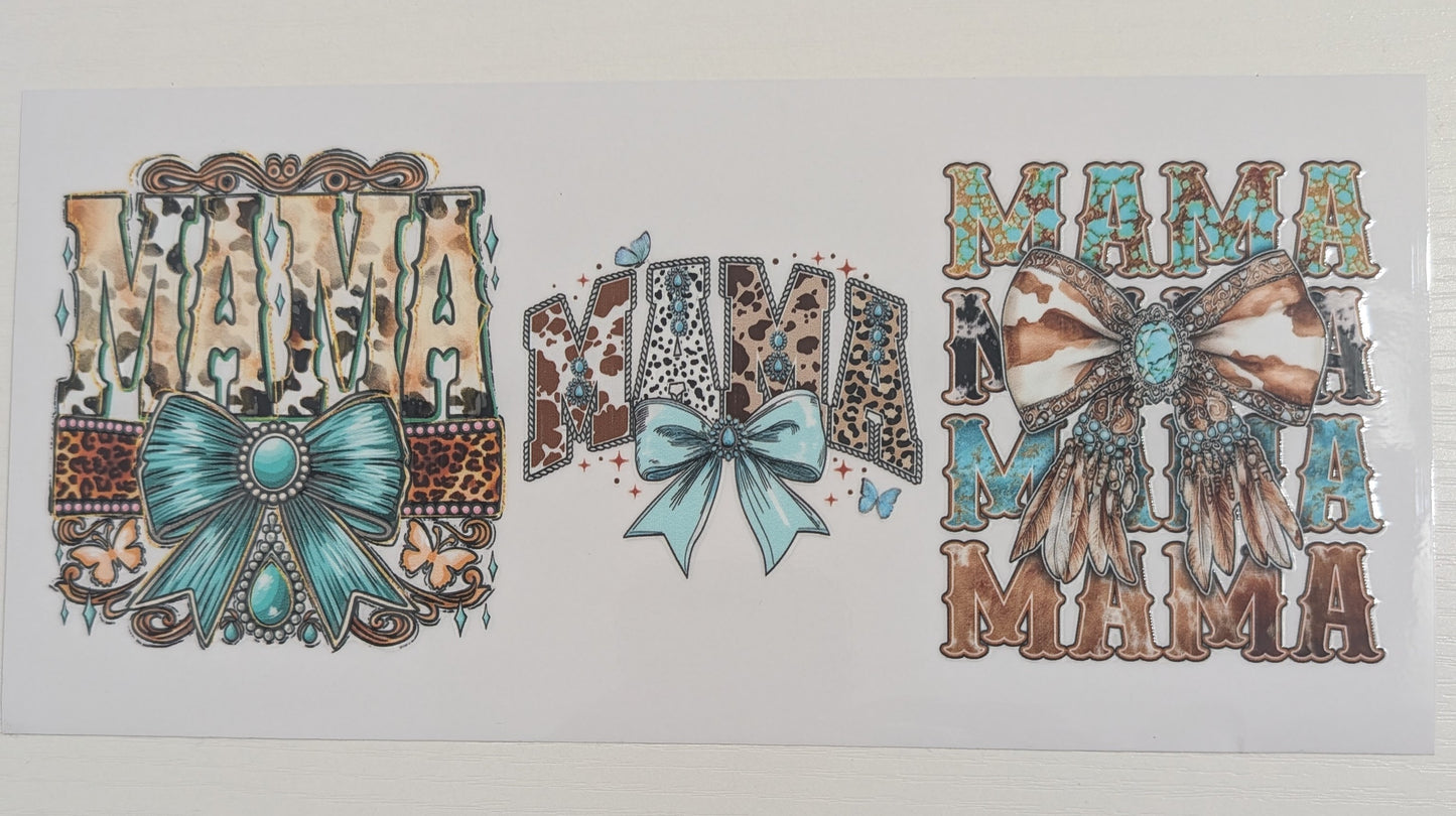 Mama Cowhide Turquoise