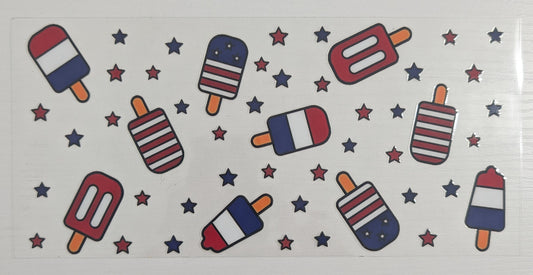 4th of July Popsicles Stars