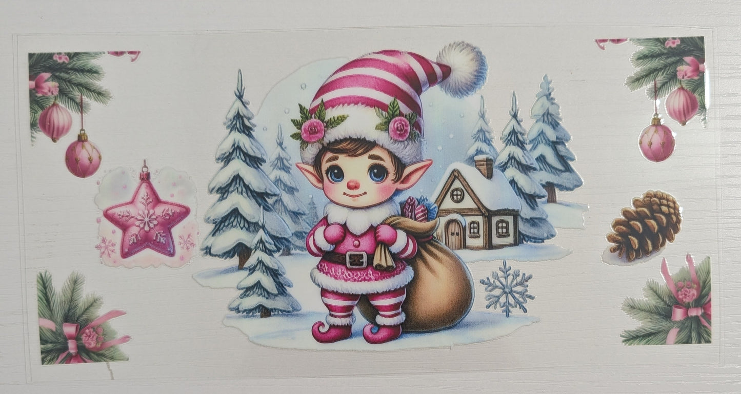 Little Pink Christmas Elf