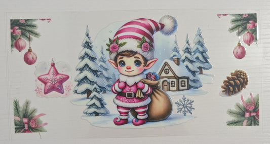 Little Pink Christmas Elf