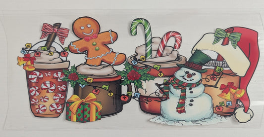 Christmas Morning Beverages Gingerbread man Snowman